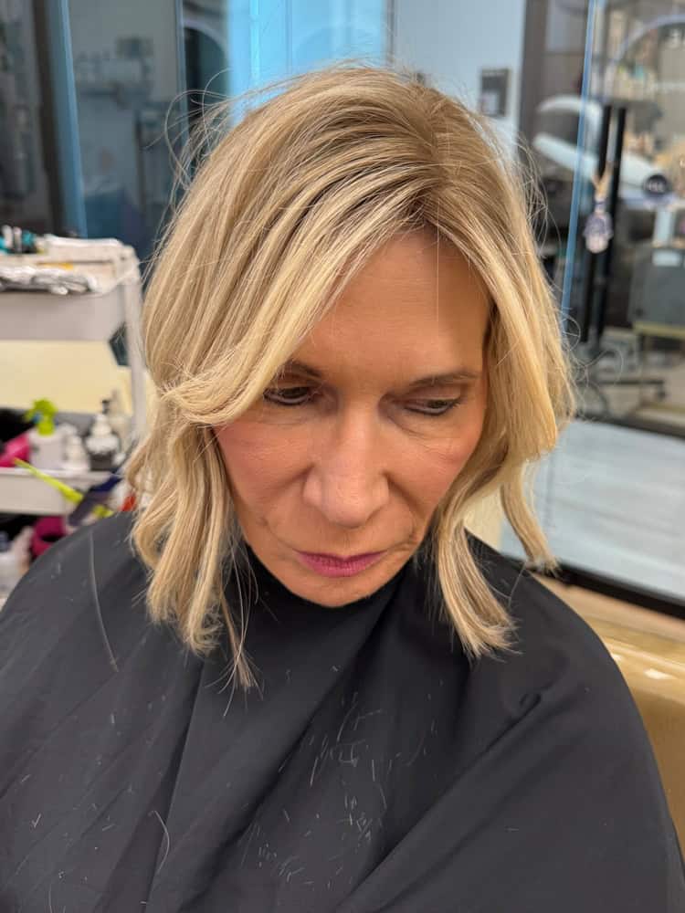 Delray Beach FL salon hair topper makeover comparison